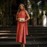 FIESTA DRESS & ENCHARPE TERRACOTA