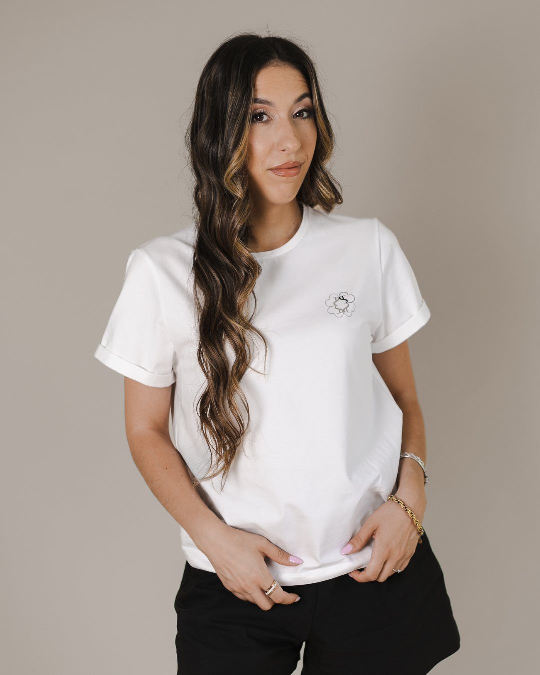 SIGNATURE GOOD LUCK T-SHEART - WHITE