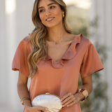 FREE SOUL DRESS PEACH PINK