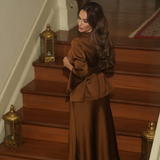 LIGHT BLOUSE MOCHA MOUSSE