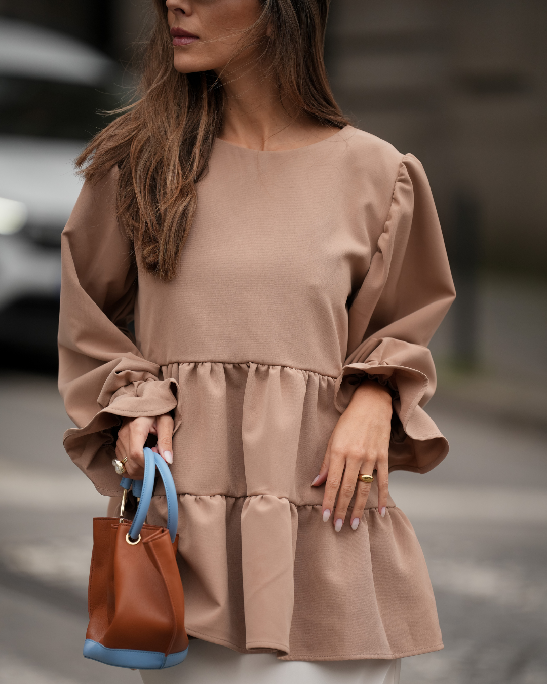 BE LOVE BLOUSE AMBER GOLD