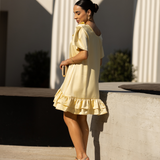 FREE SOUL DRESS BUTTER YELLOW