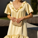 FREE SOUL DRESS BUTTER YELLOW