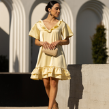 FREE SOUL DRESS BUTTER YELLOW
