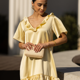 FREE SOUL DRESS BUTTER YELLOW