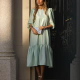 STAR DRESS AQUA GREEN