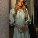 STAR DRESS AQUA GREEN