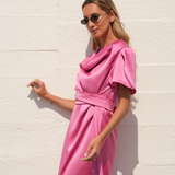 TULIP DRESS BUBBLEGUM