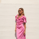 TULIP DRESS BUBBLEGUM