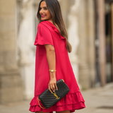 FREE SOUL DRESS RED VELVET