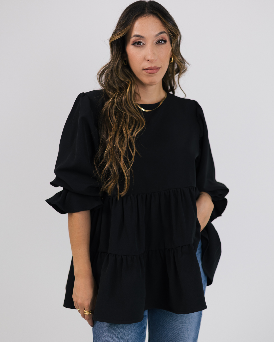 BE LOVE BLOUSE BLACK
