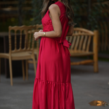DREAMY DRESS RED VELVET