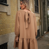 BE TRUE DRESS PEACH CARAMEL
