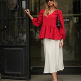 MATTER BLOUSE VELVET