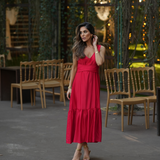 DREAMY DRESS RED VELVET