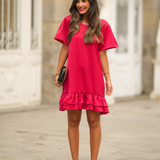 FREE SOUL DRESS RED VELVET