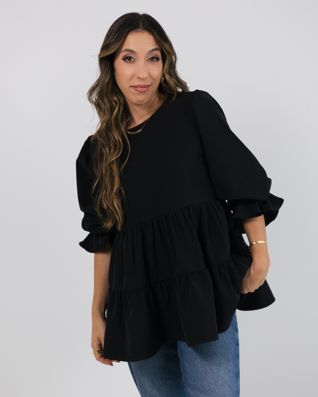 BE LOVE BLOUSE BLACK