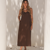 SUNSET DRESS CHOCOLAT