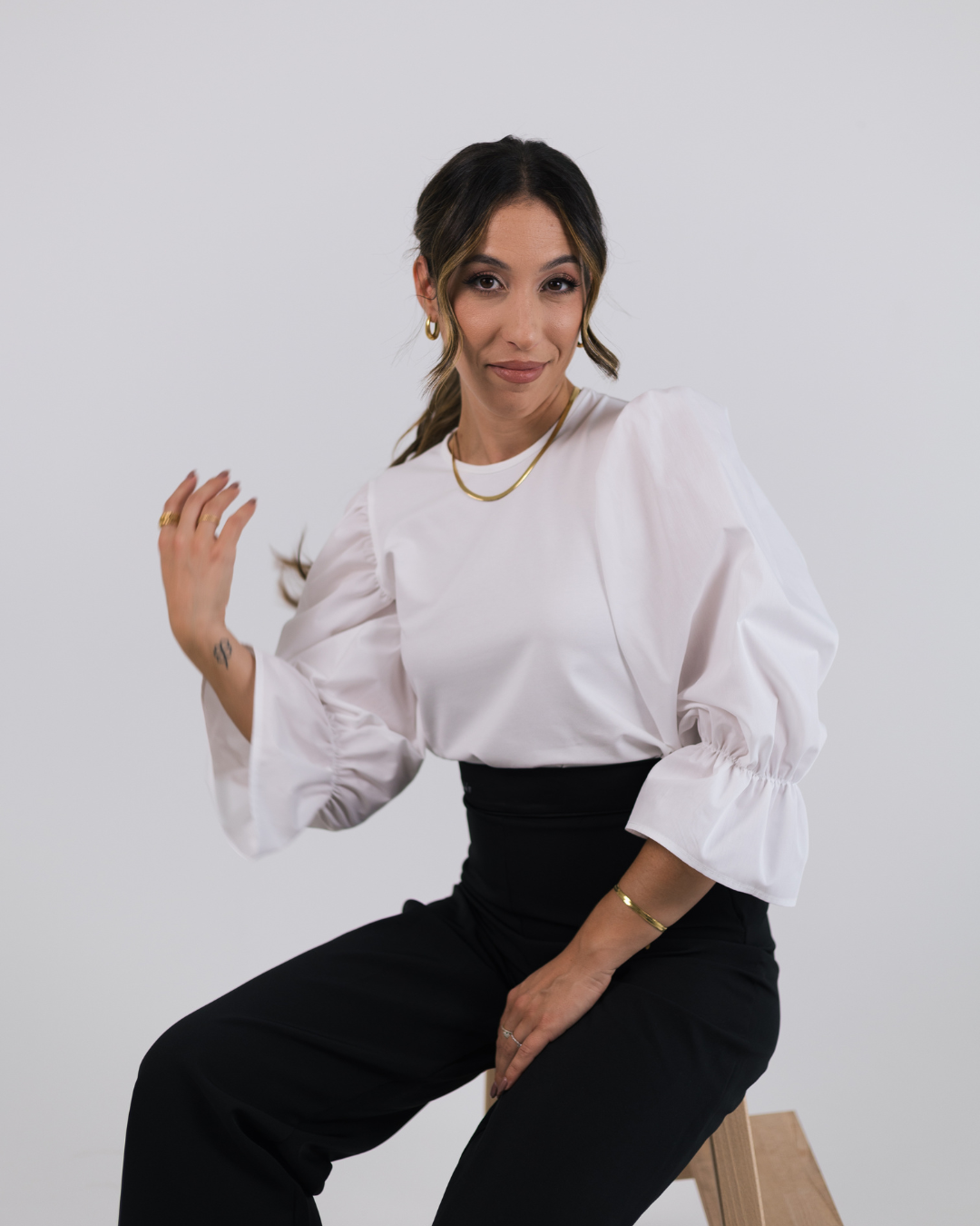BE STRONG BLOUSE WHITE