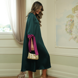 BRAVE DRESS EDEN GREEN & FÚCHSIA