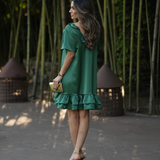 FREE SOUL DRESS RUBY GREEN