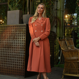 FEMME DRESS & COAT TERRACOTA