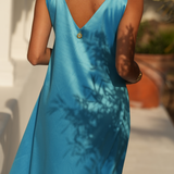 FIESTA DRESS & ENCHARPE BLUE BLOSSOM