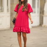 FREE SOUL DRESS RED VELVET