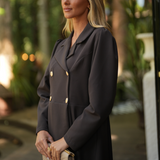 FEMME DRESS & COAT CHOCOLAT