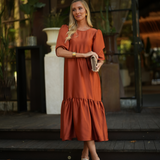 STAR DRESS TERRACOTA