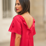 FREE SOUL DRESS RED VELVET