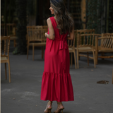 DREAMY DRESS RED VELVET