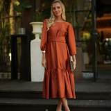 STAR DRESS TERRACOTA