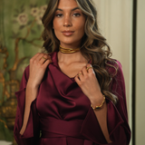 LIGHT DRESS BORDEAUX