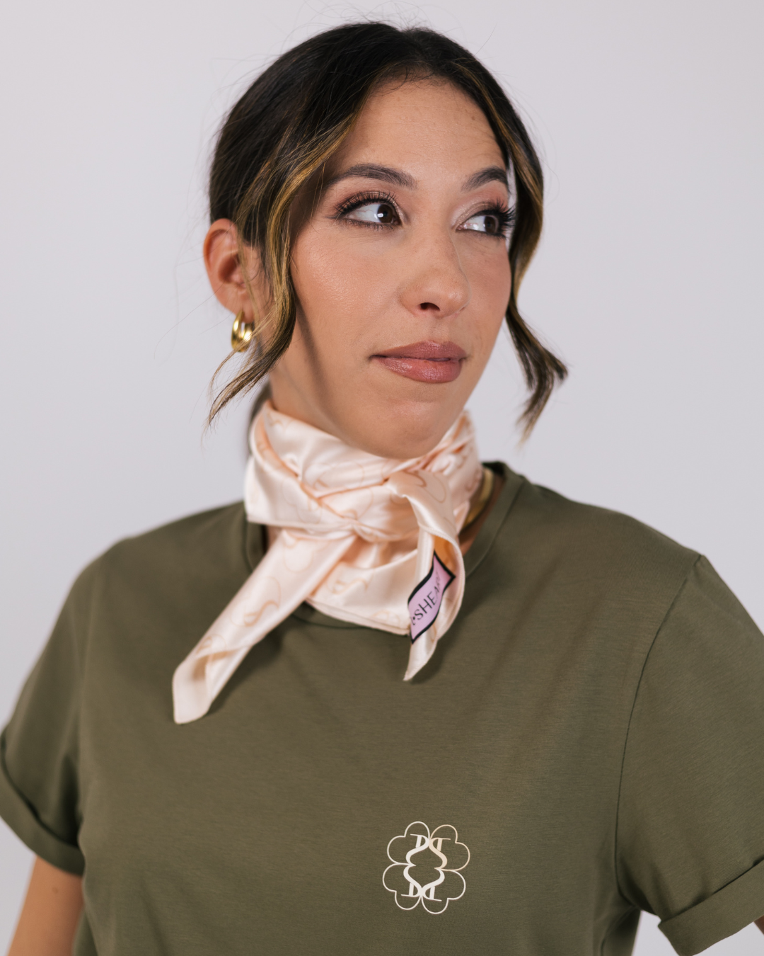 T-SHEART SCARF BEIGE