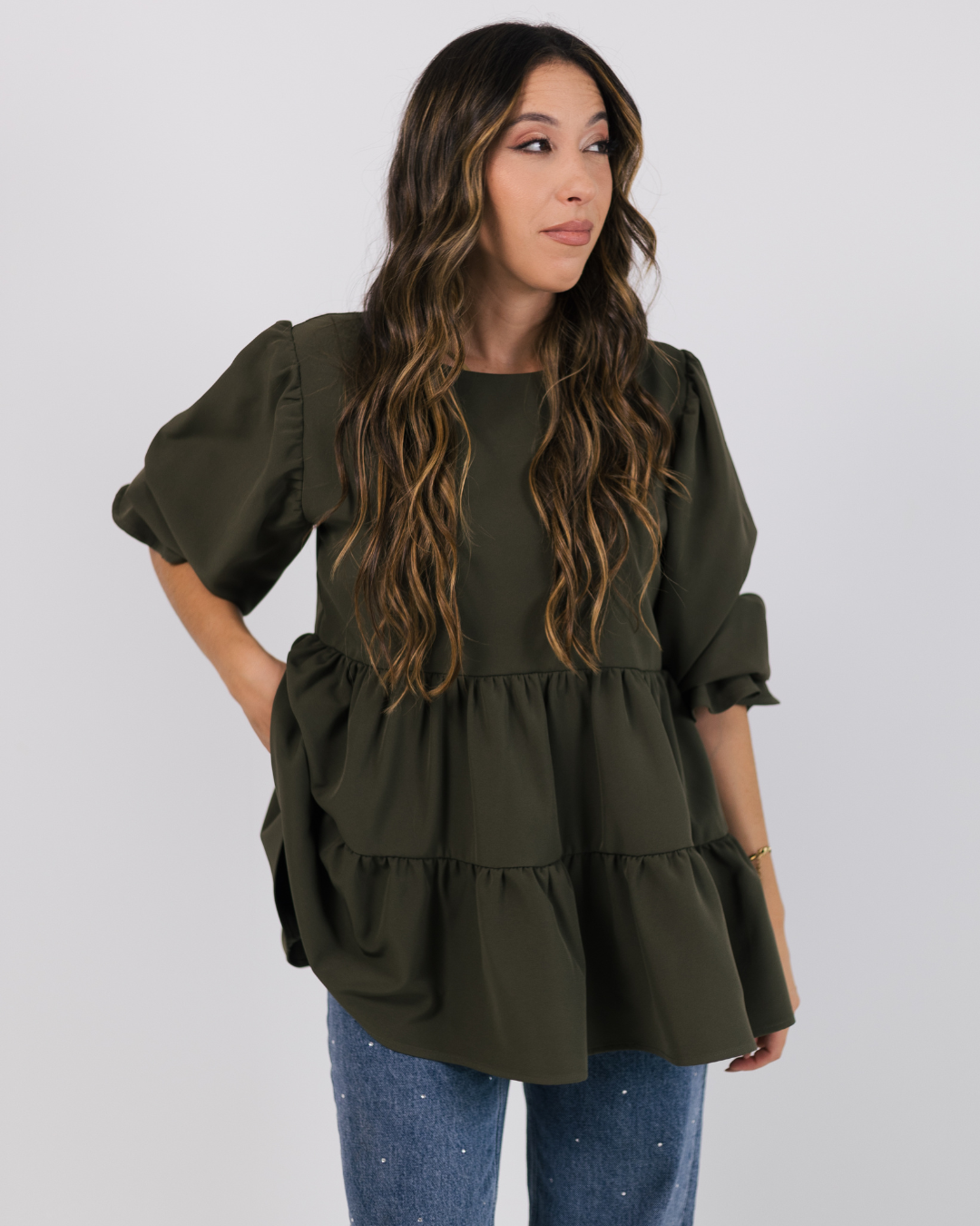 BE LOVE BLOUSE KAKI
