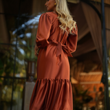 STAR DRESS TERRACOTA