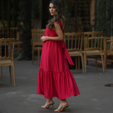 DREAMY DRESS RED VELVET