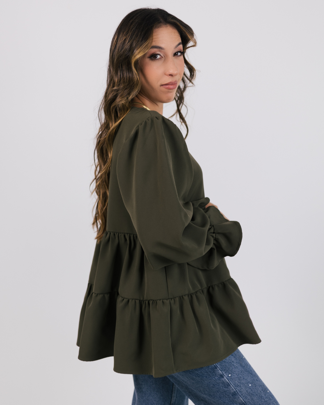 BE LOVE BLOUSE KAKI