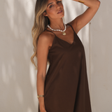 SUNSET DRESS CHOCOLAT