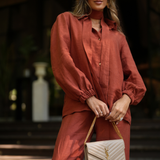 LUZ SHIRT TERRACOTA