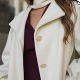 BE SWAN COAT WHITE