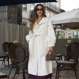 BE SWAN COAT WHITE