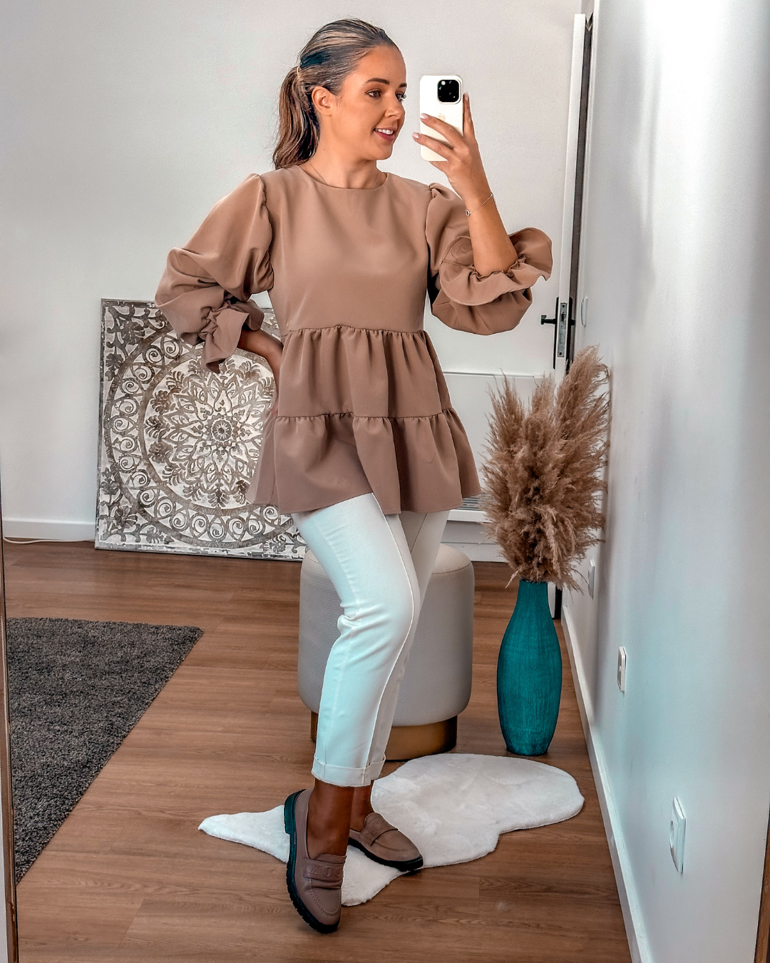BE LOVE BLOUSE AMBER GOLD