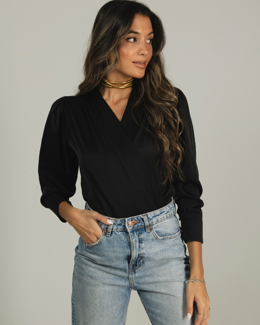 blusa body preta