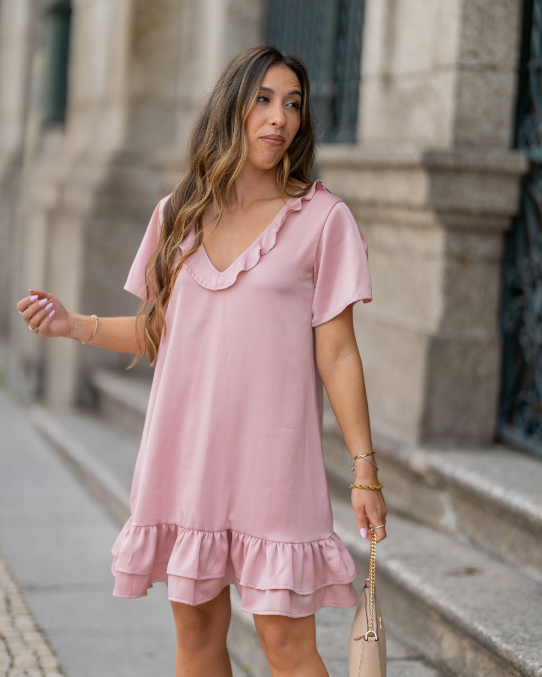 FREE SOUL DRESS ROSE