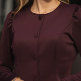 ELEVATE BLOUSE BORDEAUX