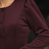 ELEVATE BLOUSE BORDEAUX