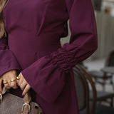 STRONG DRESS BORDEAUX