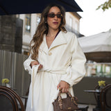 BE SWAN COAT WHITE